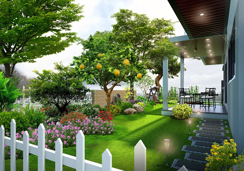 Có cây trong sân – Giàu sinh khí, sống an hòa với trời đất    