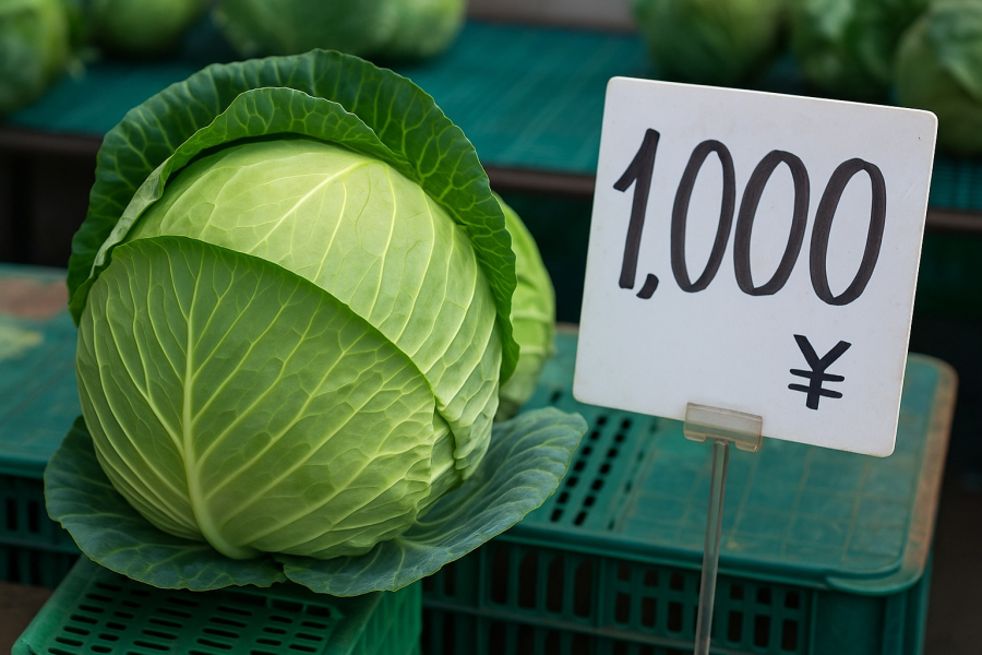 Bắp cải Việt được bán gần 200.000 đồng/cây tại Nhật khiến nhiều người bất ngờ.    