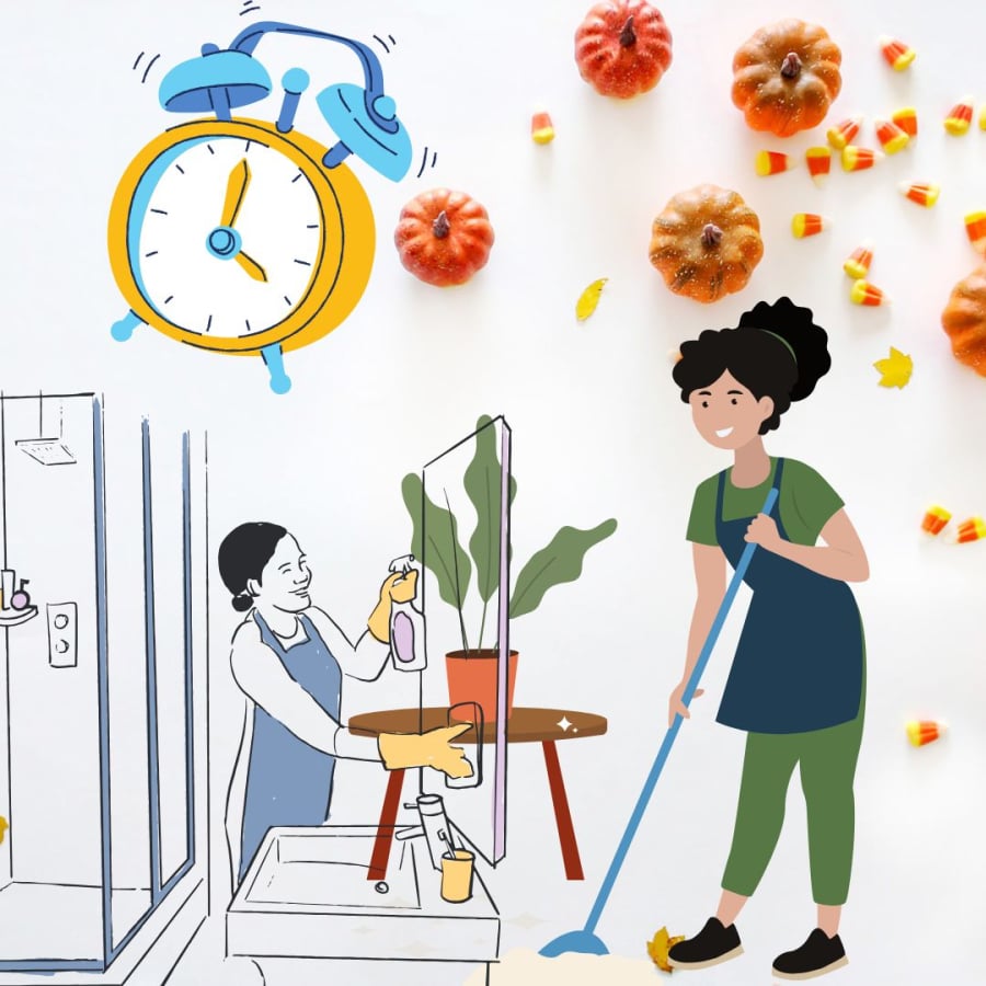 Dọn dẹp nhà cửa giúp làm sạch không gian sống, trừ tà khí, giảm cảm giác nóng nực