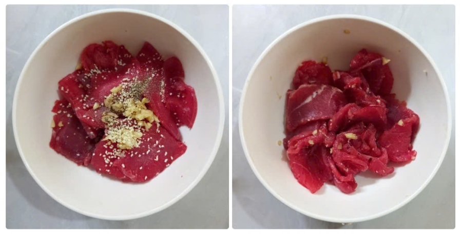 Ướp thịt bò