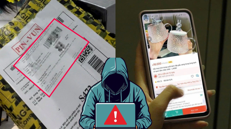 Thông tin cá nhân khách hàng, thông tin đơn hàng khi mua hàng online có thể bị kẻ xấu lợi dụng để phục vụ mục đích chiếm đoạt tài sản.