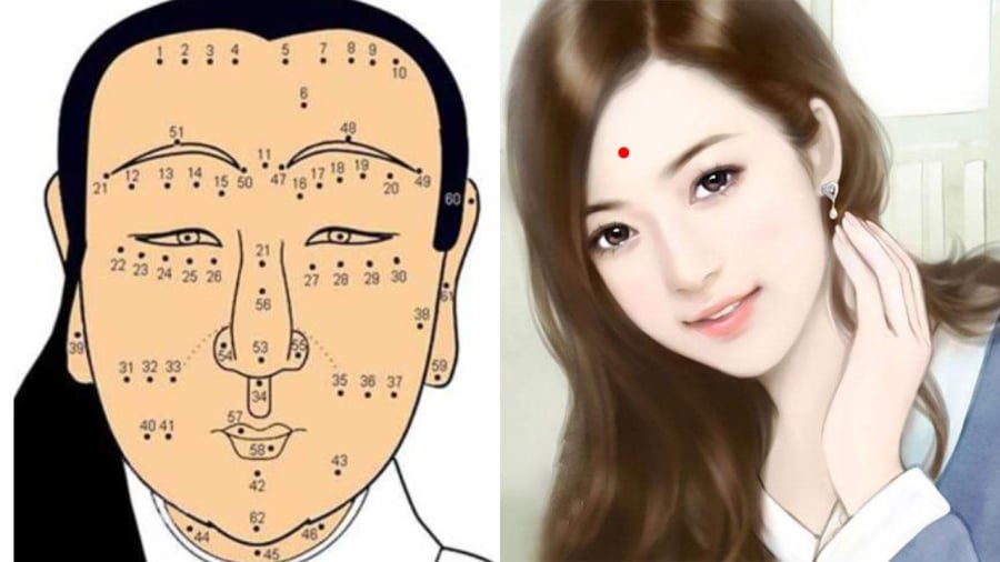 Theo nhân tướng học, người có nốt ruồi giữa trán là sở hữu nét tướng tốt, gặp nhiều may mắn trong Shbet16 chơi game trực tuyến.