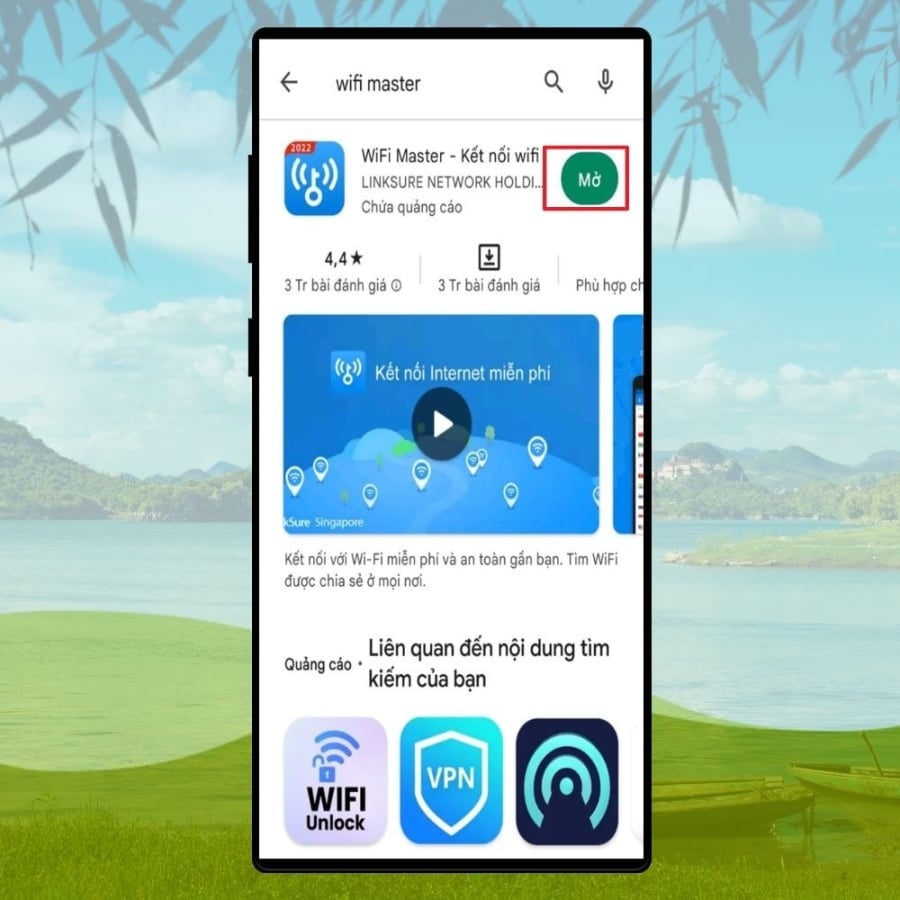 Bạn có thể tải Wifi Master từ cửa hàng ứng dụng trên điện thoại Android hoặc iPhone.    