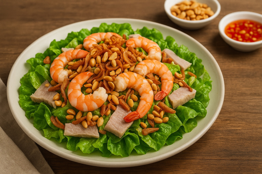 Gỏi rau diếp tôm thịt – Shbet0099 cá cược trực tuyến vừa mát lành, vừa bổ sung canxi tự nhiên cho Sh88bet đăng ký miễn phí.