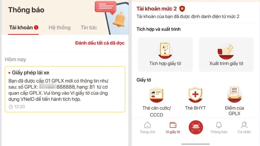 Sau khi có số giấy phép SHBET 1000 World Cup, người dân có thể tiến hành tích hợp giấy tờ trên VNeID.