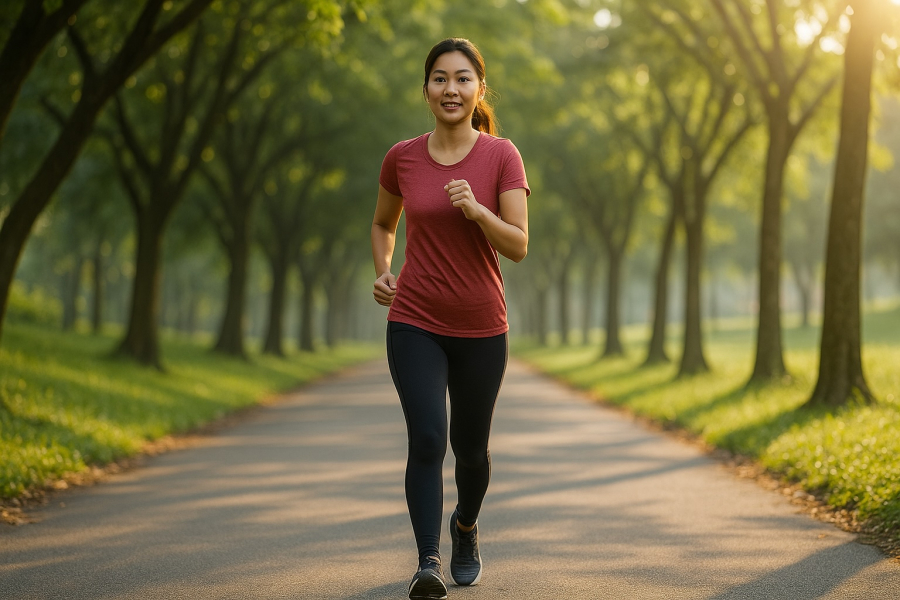 Đi bộ 6-6-6 buổi sáng giúp khởi động ngày mới tràn đầy năng lượng.
