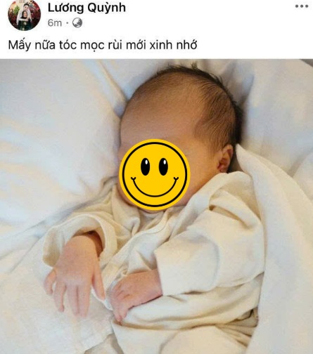 Quỳnh Lương chia sẻ hình ảnh rõ mặt em bé mới sinh nhưng vội xóa đi vì lý do này  