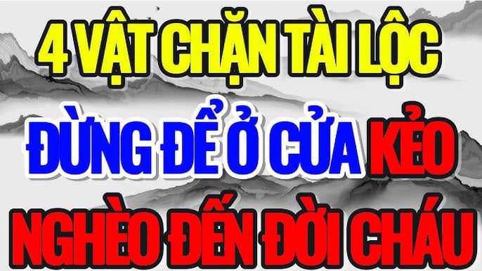 Nhà có thứ này nghèo khổ