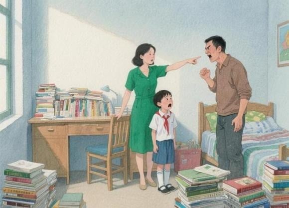 Sáng sớm, chị dậy chuẩn bị bữa sáng, đưa con đến trường rồi tất bật đi làm.