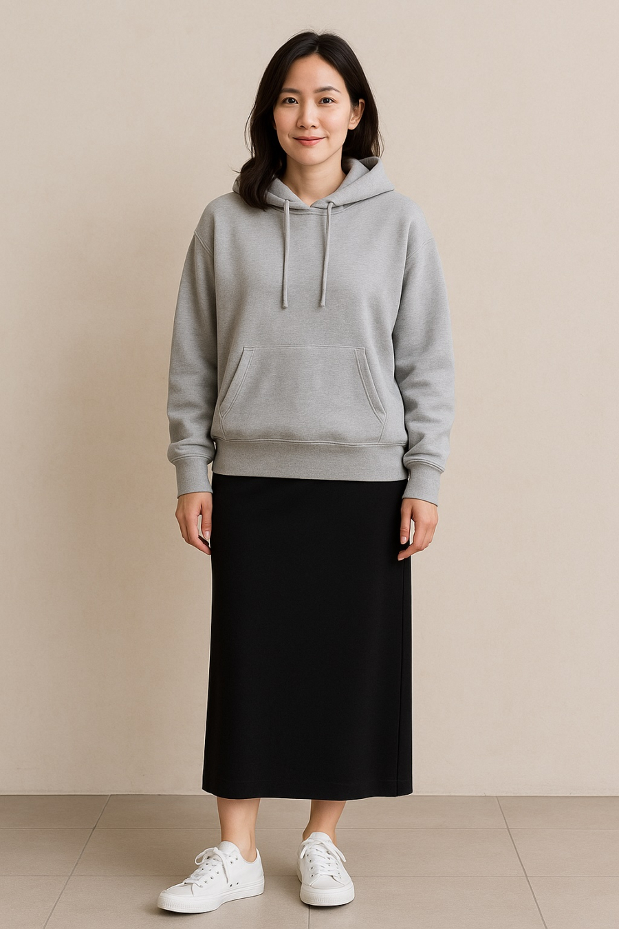 Hoodie thoải mái nhưng vẫn gọn gàng, giúp nàng ngoài 30 “trẻ hoá” phong cách.