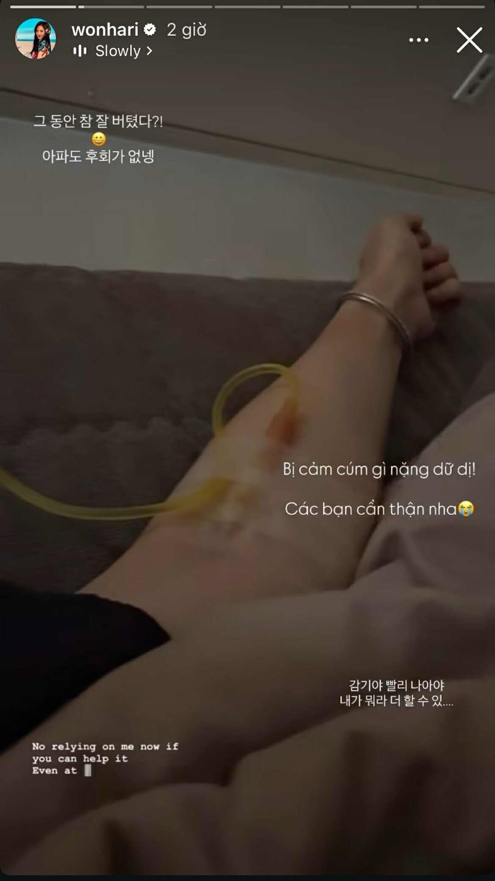 Hari Won tiếp tục để lộ tình trạng sức khỏe đáng báo động