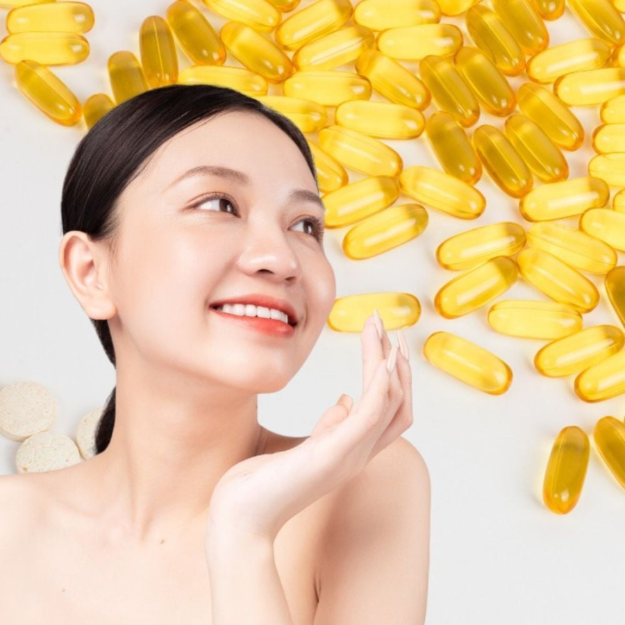Khi thiếu vitamin E, da thường khô ráp, xỉn màu, dễ mất nước và xuất hiện nếp nhăn sớm.