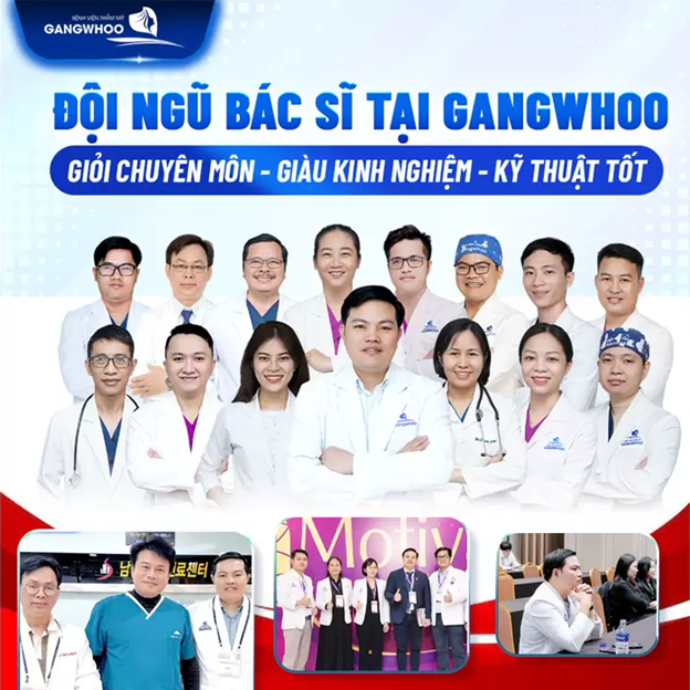 Đội ngũ bác sĩ tại Bệnh viện thẩm mỹ Gangwhoo