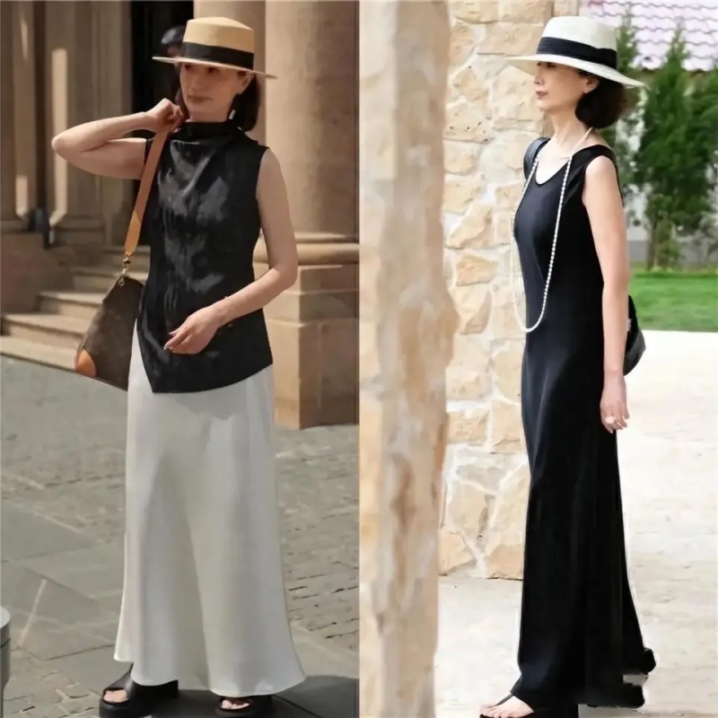 Những gam màu cơ bản như đen, trắng, be, xám luôn mang lại cảm giác thanh lịch và dễ phối.