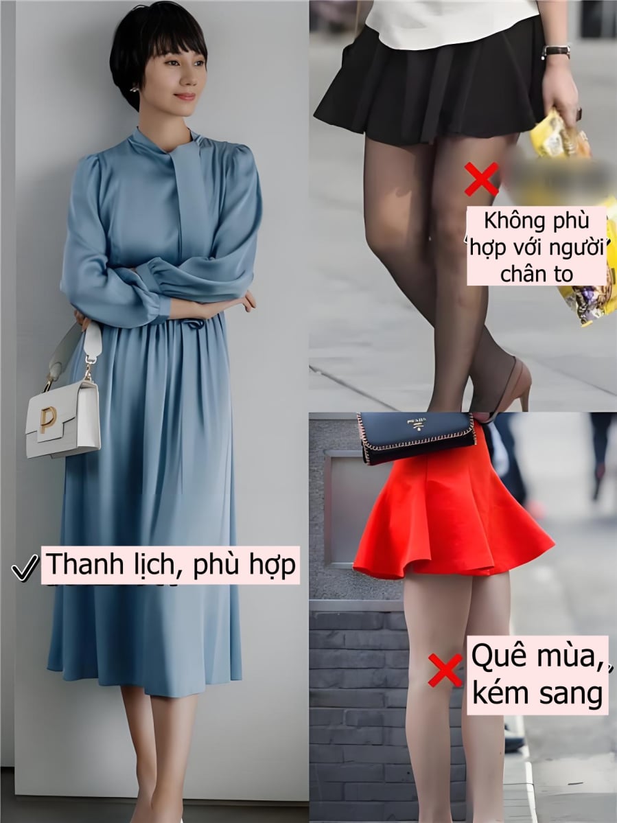 Thay vì tạo vẻ quyến rũ, kiểu váy quá ngắn có thể khiến tổng thể trở nên “kém duyên” và mất điểm tinh tế