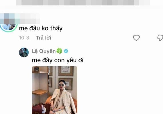 Động thái từ phía Lệ Quyên cho thấy cô luôn sẵn sàng đối mặt với những bình luận tiêu cực từ phía netizens.     