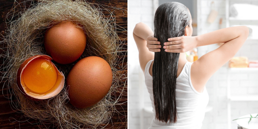 Không chỉ chăm sóc phần thân tóc, trứng gà còn tác động tích cực đến da đầu. 