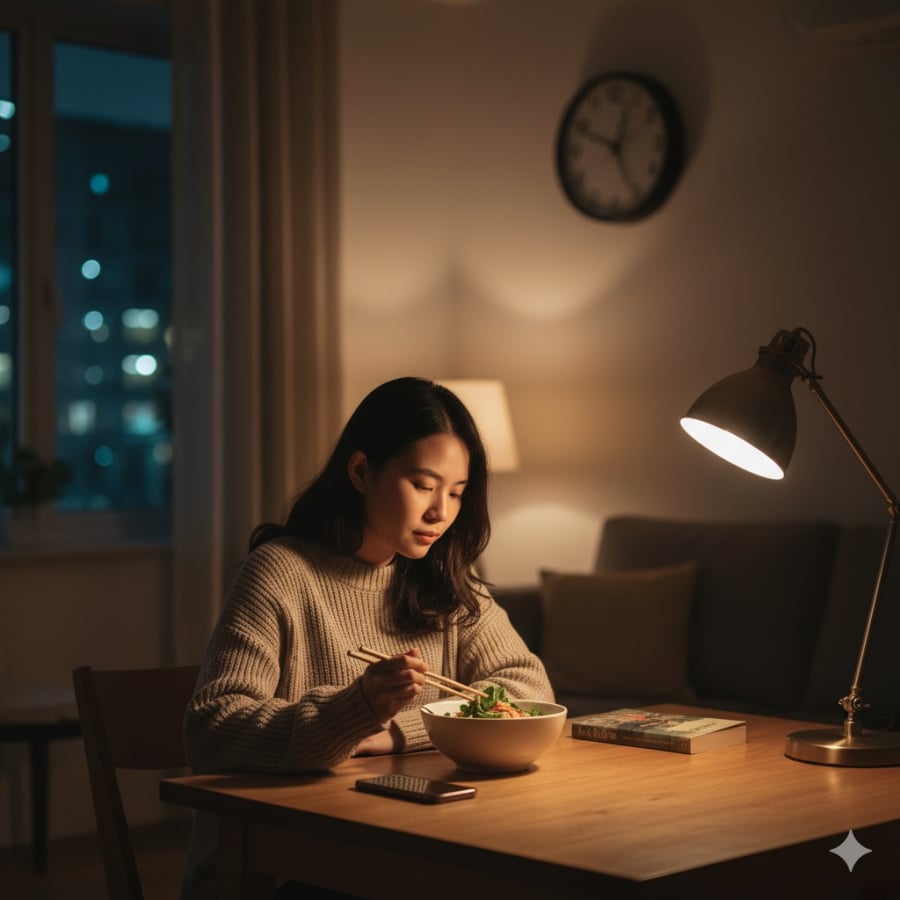 Ăn tối muộn khiến Sh88bet đăng ký miễn phí rối loạn nhịp sinh học, tăng nguy cơ béo phì và bệnh tim mạch.