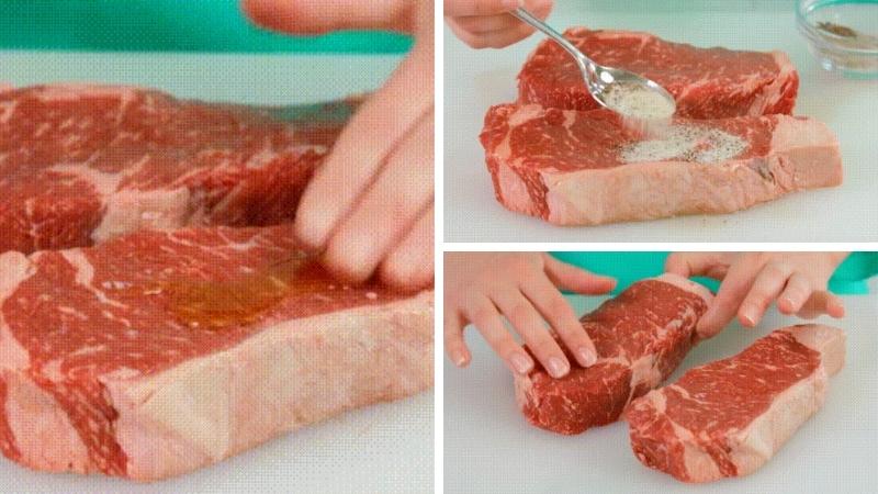 Tẩm ướp gia vị cho thịt bò