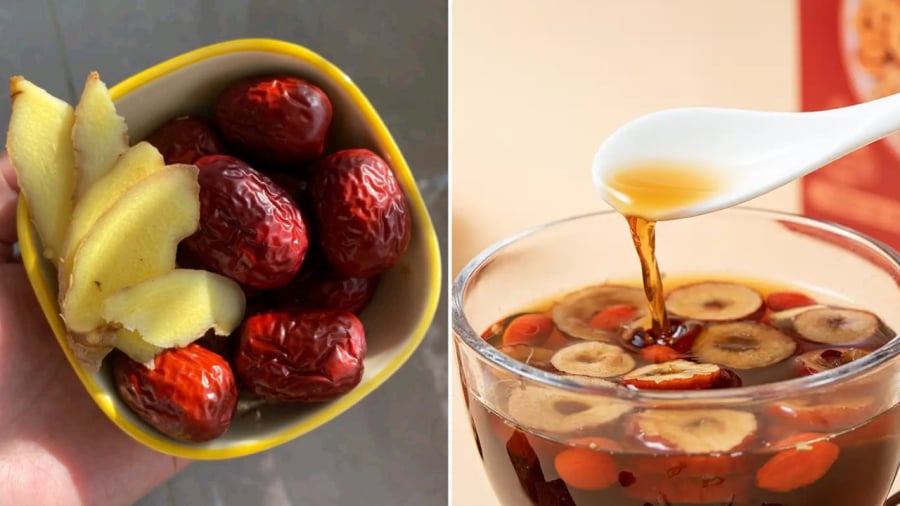Trà gừng táo đỏ mang lại nhiều lợi ích cho sức khỏe.