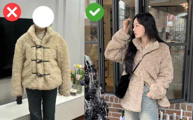 Khi phần vai, phần thân và tay áo đều bị nới rộng, dáng người trông to hơn thực tế, thiếu sự gọn gàng vốn có.