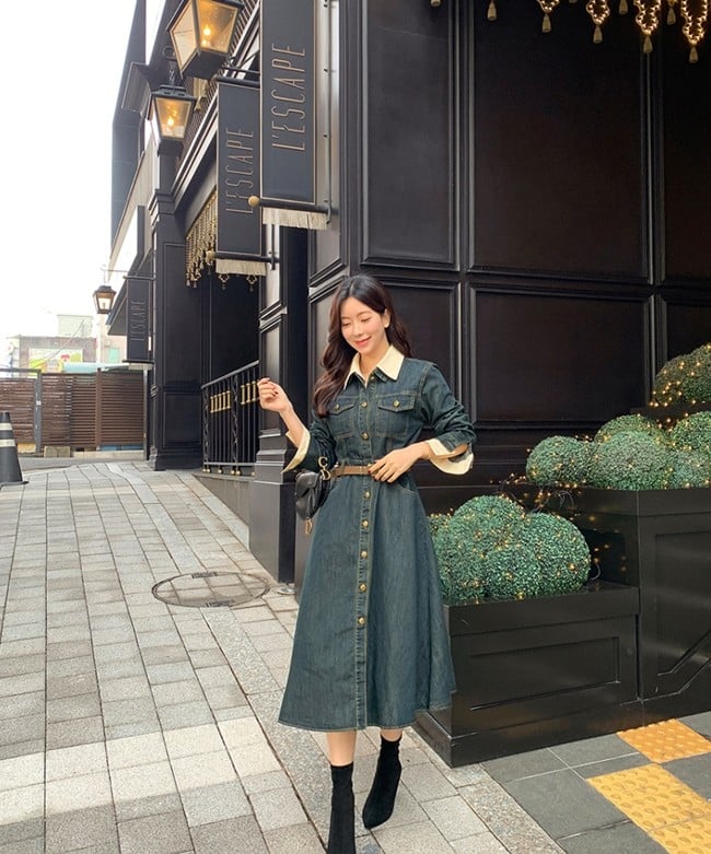 Với váy denim liền thân, khả năng phối đồ hạn chế khiến Shbet999 com đăng nhập không đạt được độ tinh tế cần thiết cho môi trường làm việc.