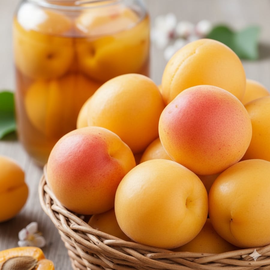 Mơ tươi đầu mùa – giòn, chua thanh, dễ chế biến thành nước mơ, siro, ô mai.