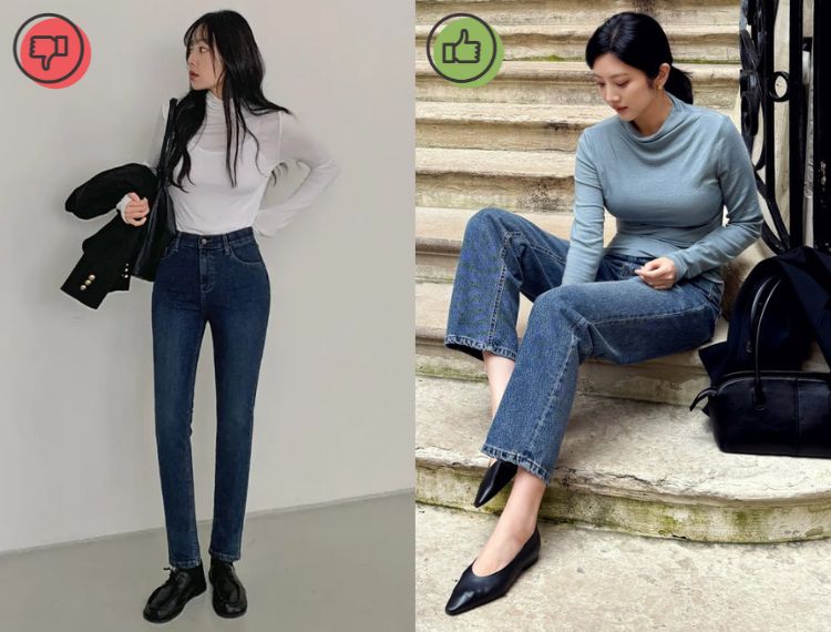Bối cảnh thời trang hiện nay đề cao sự thoải mái và tự nhiên, khiến skinny dần rơi khỏi danh sách các item được ưa chuộng. 