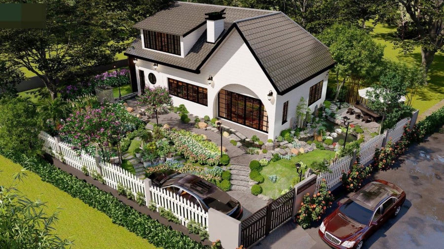Nhà hình vuông hoặc hình chữ nhật chuẩn sẽ giúp bố cục cân đối, dễ bố trí đồ đạc, giữ được sự ổn định lâu dài. (Ảnh minh họa)