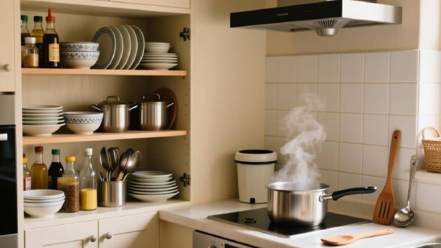 gia chủ nên tránh đặt đặt bếp ở hướng Nam, hướng Tây Nam và trung tâm ngôi nhà. 