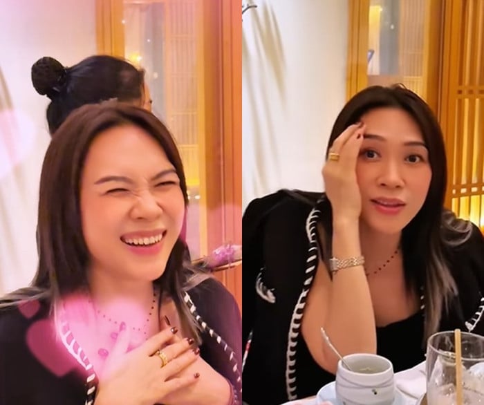 Trước tình huống hy hữu ít ai ngờ này, Mỹ Tâm có phần “đứng hình” , cô gửi lời chúc sức khỏe đến người ông - nhân vật đã đặt cho cháu gái cái tên gắn liền với sự nghiệp của mình.    