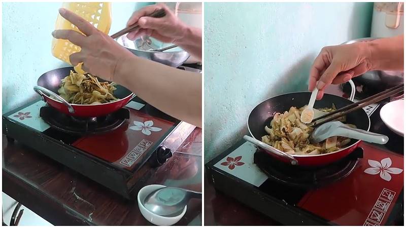 Xào dưa chua