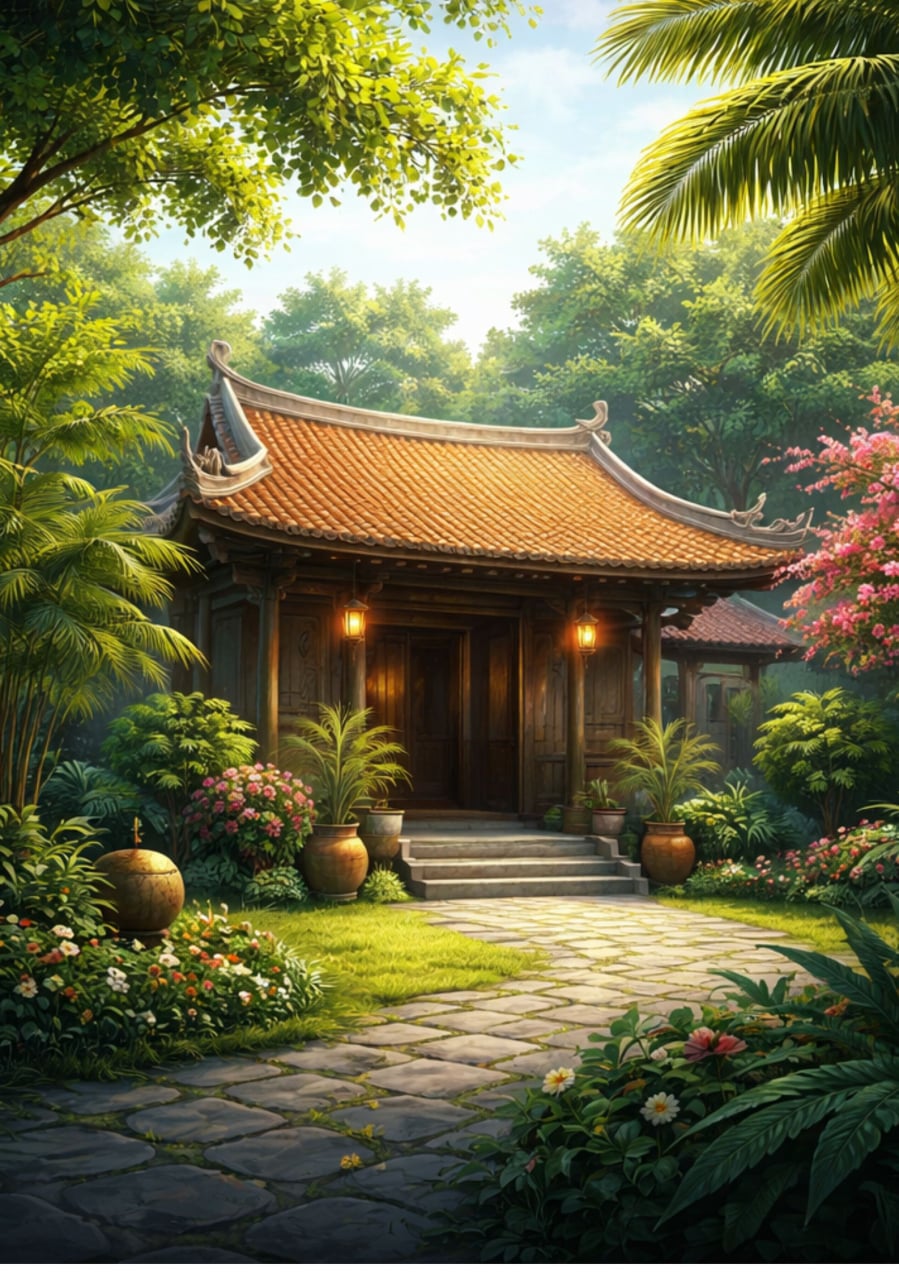 Nhà dương không được trồng cây âm