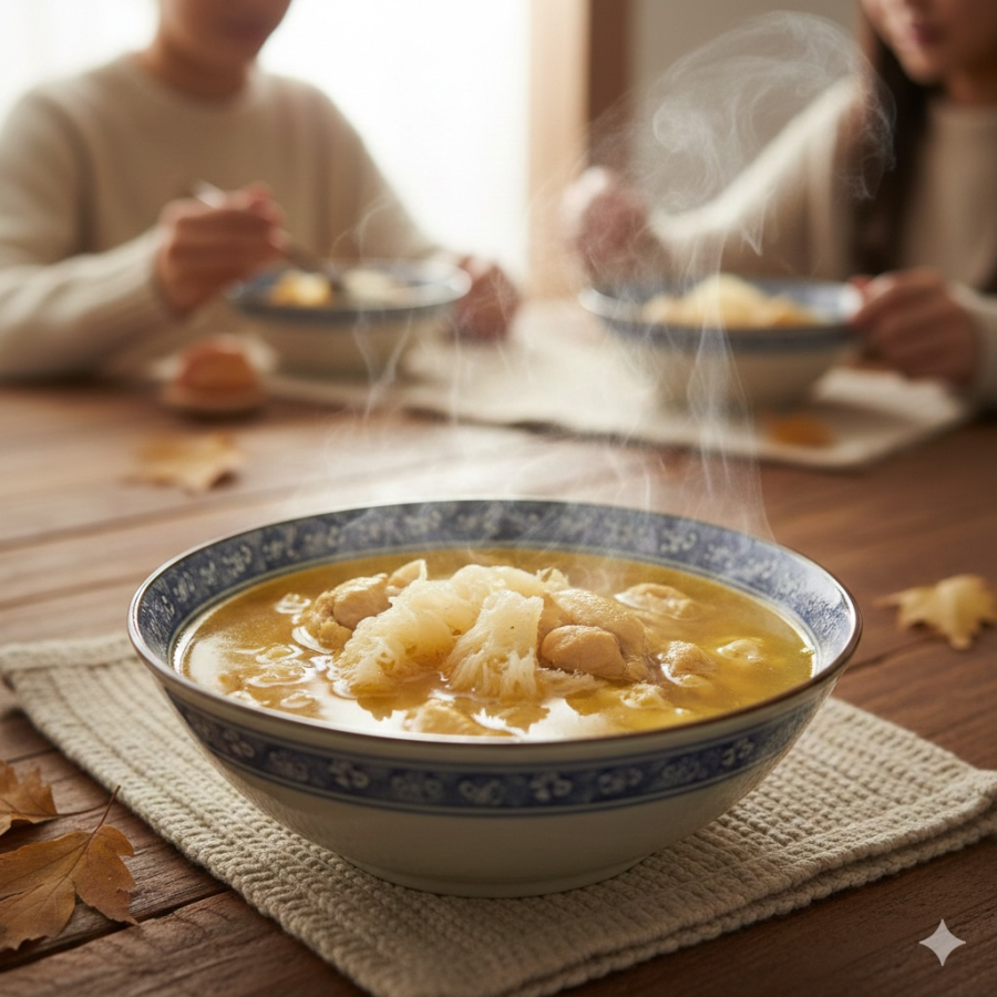 Canh gà hầm nấm tâm trúc – Shbet0099 cá cược trực tuyến giàu Selen, dễ tiêu, rất phù hợp để bồi bổ sức khỏe cho người lớn tuổi.
