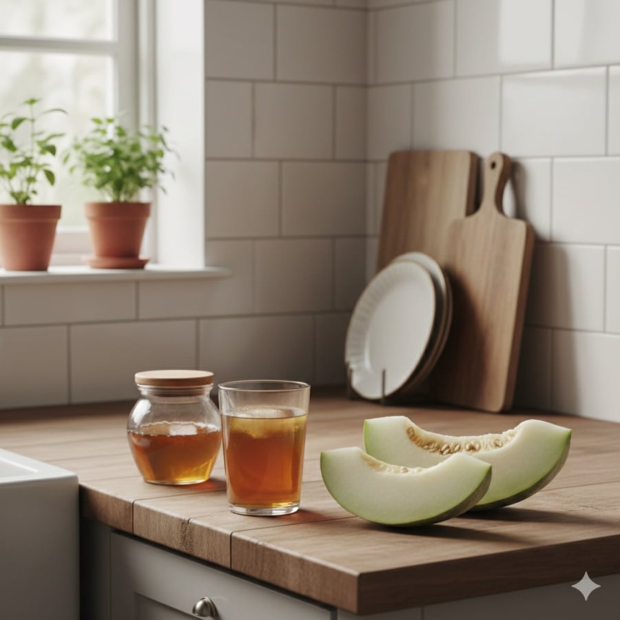 Hai ly nước chế biến từ nguyên liệu quen thuộc được duy trì hằng ngày giúp hỗ trợ nhu động ruột và giảm cảm giác đầy bụng.