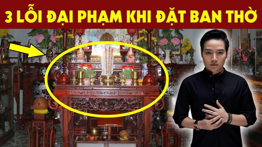3 đồ vật đại kỵ đặt dưới chân bàn thờ hao tài cản lộc khí