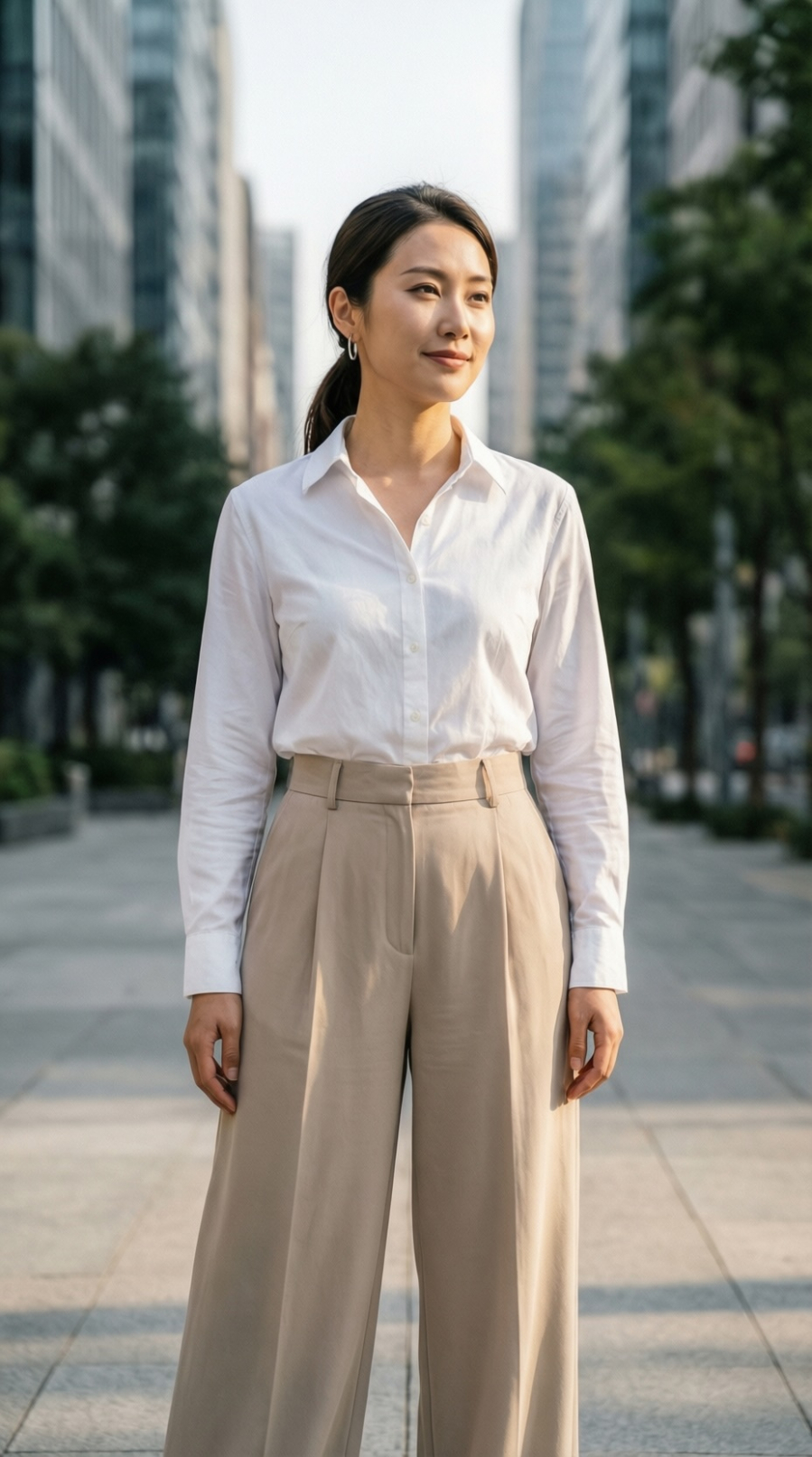 Chỉ một thao tác sơ vin đơn giản cũng đủ giúp tổng thể gọn gàng và cao ráo hơn.
