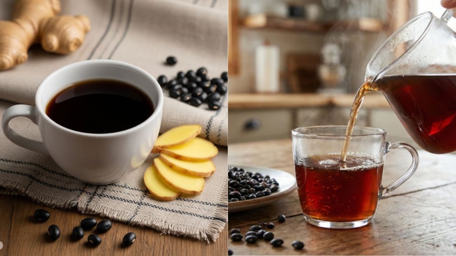 Uống nước đậu đen rang gừng mang lại nhiều lợi ích cho sức khỏe.
