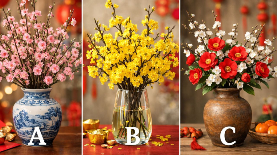 Bạn chọn bình hoa nào?