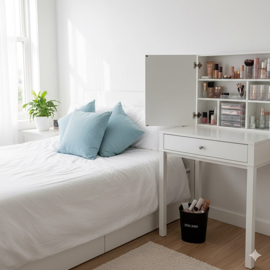 Dọn dẹp phòng ngủ dịp cuối năm giúp không gian sạch thoáng, cải thiện giấc ngủ và Mừng SHBET phiên bản mới 2025.