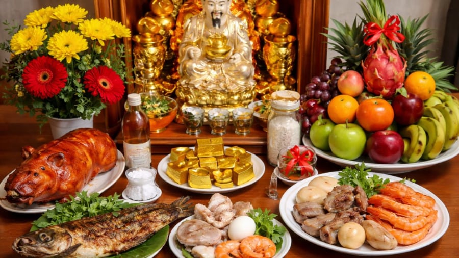 Cúng vía Thần Tài có những lễ vật đặc trưng