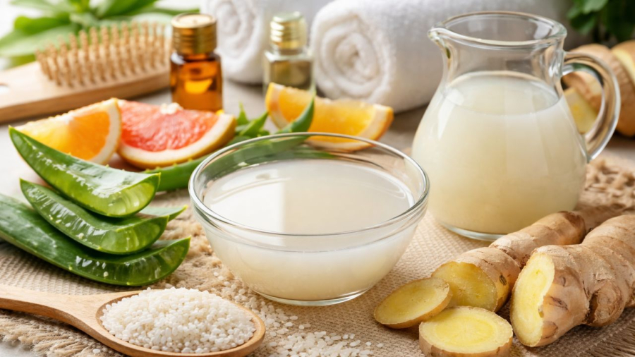 Nước vo gạo có nhiều dưỡng chất nuôi tóc