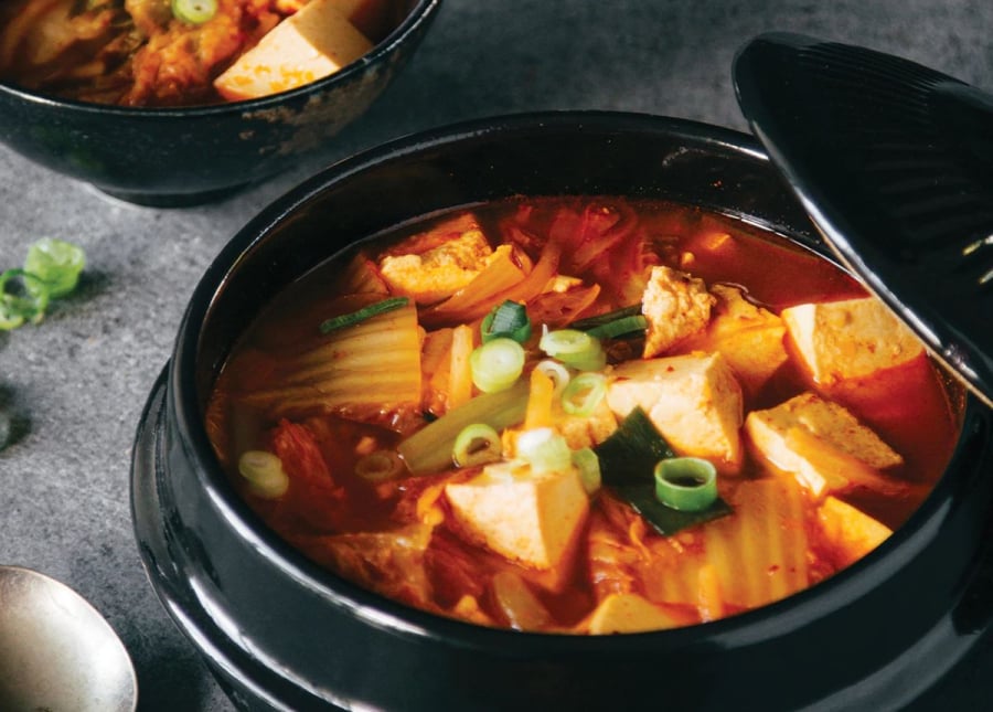 canh kim chi ngon