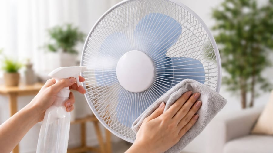 Chuẩn bị tới mùa hè, việc vệ sinh quạt điện là điều cần thiết