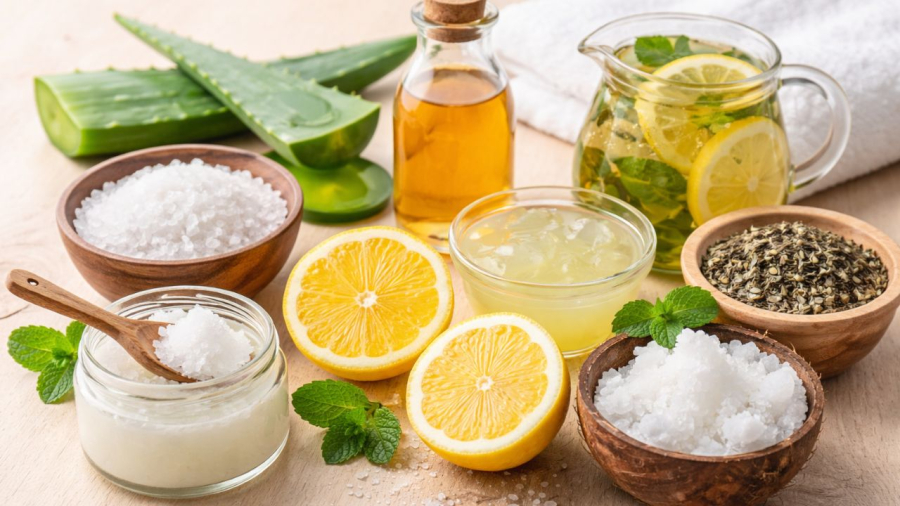 Có nhiều nguyên liệu dễ kiếm xung quanh chúng ta giúp trị ngứa da đầu
