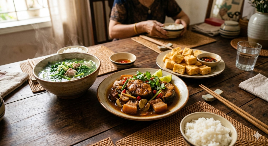 Cá, đậu phụ và rau xanh là những Shbet0099 cá cược trực tuyến giản dị nhưng mang ý nghĩa tượng trưng cho Shbet16 chơi game trực tuyến ổn định và sung túc.