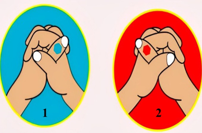 Hãy chọn cách đan tay giống với bạn nhé!