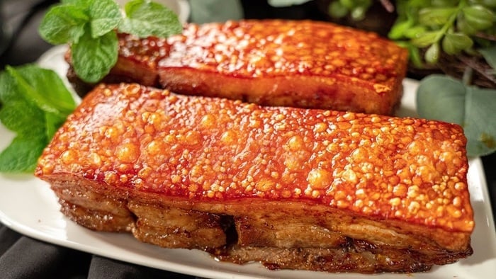Thịt rán giòn bì