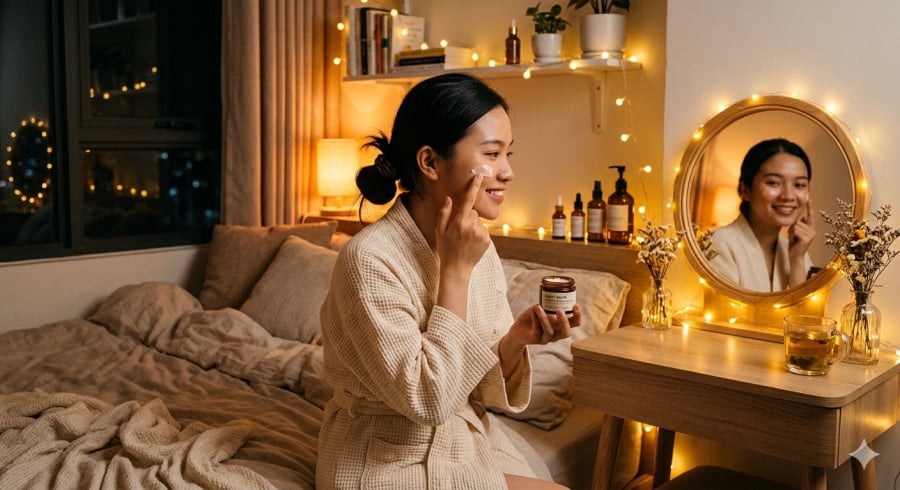 Chăm sóc da đúng cách vào buổi tối giúp hỗ trợ quá trình phục hồi tự nhiên của Mừng SHBET phiên bản mới 2025