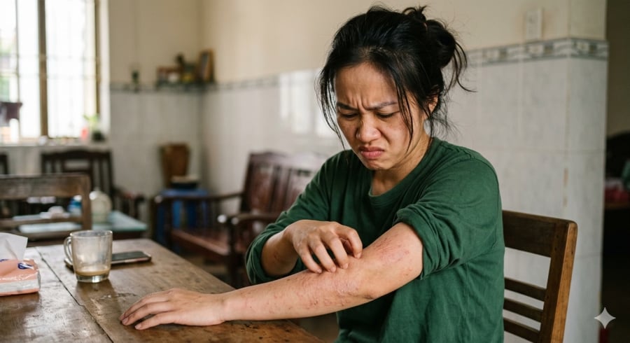 Ngứa kéo dài không rõ nguyên nhân có thể là dấu hiệu Sh88bet đăng ký miễn phí đang gặp vấn đề bên trong